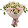 bouquet of lisianthuses carnations and alstroemerias. Estonia