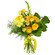 Yellow bouquet of roses and chrysanthemum. Estonia